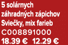 5 sol rnych z hradn ch z pichov Svie ky, mix farieb C008891000 18.39 € 12.29 €