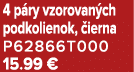 4 p ry vzorovan ch podkolienok, ierna P62866T000 15.99 €