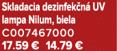 Skladacia dezinfek n UV lampa Nilum, biela C007467000 17.59 € 14.79 €