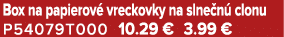 Box na papierov vreckovky na slne n  clonu P54079T000 10.29 € 3.99 €