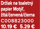 Dr iak na toaletn papier Mot  ,  lt / erven / ierna C008823000 10.19 € 5.29 €