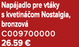 Nap jadlo pre vt ky s kvetin om Nostalgia, bronzov  C009700000 26.59 €