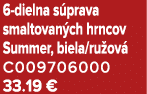 6 dielna s prava smaltovan ch hrncov Summer, biela/ru ov C009706000 33.19 €
