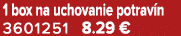 1 box na uchovanie potrav n 3601251 8.29 €