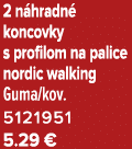 2 n hradn koncovky s profilom na palice nordic walking Guma/kov. 5121951 5.29 €
