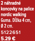 2 n hradn koncovky na palice nordic walking Guma. D  ka 4 cm,   2 cm. 5122651 5.29 €