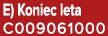 E) Koniec leta C009061000