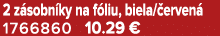 2 z sobn ky na f liu, biela/ erven 1766860 10.29 €