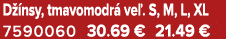 D nsy, tmavomodr  ve . S, M, L, XL 7590060 30.69 € 21.49 €