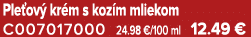 Ple ov kr m s koz m mliekom C007017000 24.98 €/100 ml 12.49 €