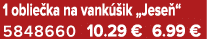 1 oblie ka na vank ik „Jese “ 5848660 10.29 € 6.99 €