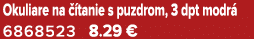 Okuliare na  tanie s puzdrom, 3 dpt modr  6868523 8.29 €