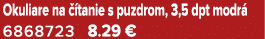 Okuliare na  tanie s puzdrom, 3,5 dpt modr  6868723 8.29 €