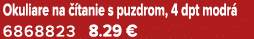 Okuliare na  tanie s puzdrom, 4 dpt modr  6868823 8.29 €