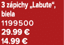 3 z pichy „Labute“, biela 1199500 29.99 € 14.99 €
